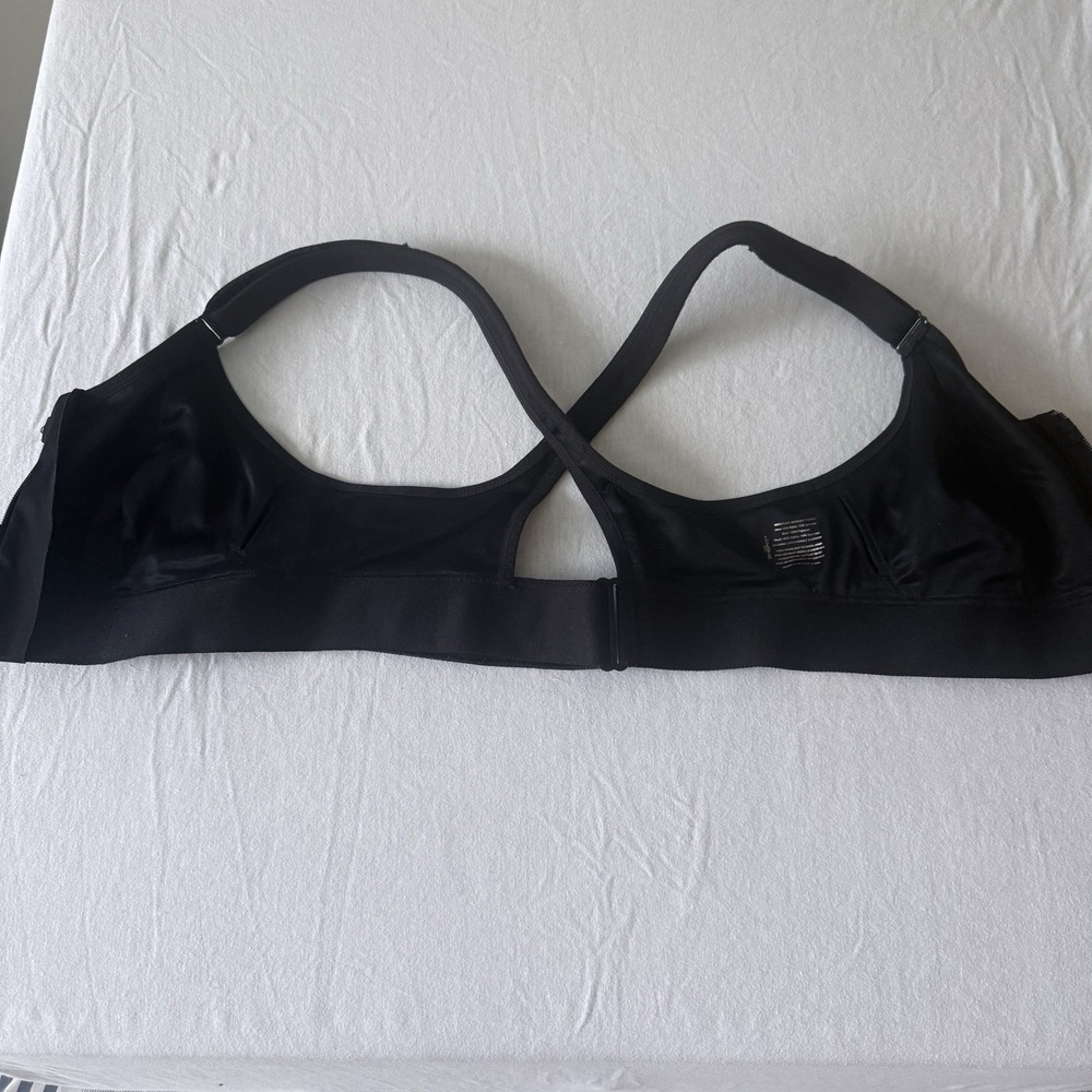 SHEFIT ULTIMATE Black Luxe Sports Bra Support Workout Fitness Activewear Size L - Picture 4 of 9